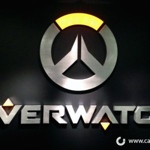 OverWatch Logo Wall Lobby Sign