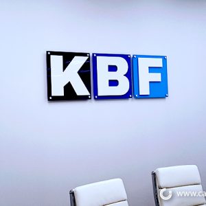 Acrylic Sign Lobby Display - KBF