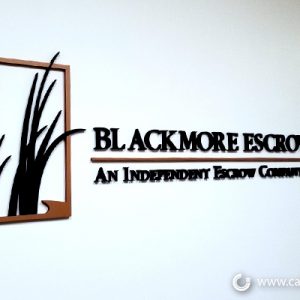 Lobby 3D Logo Sign - Blackmore Escrow