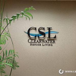 Wall Lobby Signage - ClearWater Senior Living