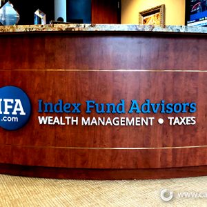 lobby signs for financial firms in irvine ca index fund advisors front desk
